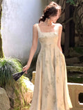 Advbridge  -  New Summer Women Slim Bodycon Elegant Midi A Line Dress Wedding Evening Prom Birthday Lady Clothes New Robe