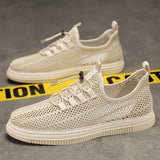 ADVBRIDGE  -  Fashion Breathable Walking Mesh Flat Shoes Sneakers Men Shoes Men Casual Shoes