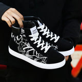 Advbridge Fashion Sneakers Men Canvas Shoes Breathable Cool Street Shoes Male Brand Sneakers Black Blue Red Mens Causal Shoes A305