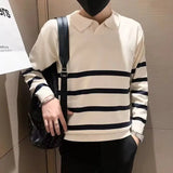 Advbridge Striped Knitted Sweater Men Women Vintage Loose Sweaters Harajuku Warm Autumn Jumper Pullover Casual Sweaters F117