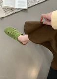 ADVBRIDGE  -  Round Toe Slides Soft Woman Slippers Thick Roman Style Mules Shoes for Women On Promotion Elegant and Fashionable Sandals Sale