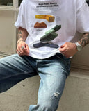 Advbridge Harajuku Y2k Tops Vegetable Graphic T Shirts Casual Streetwear Gothic Short Sleeves Clothes Couple Goth Oversized Women Clothing