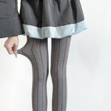 Advbridge Spring Women's Tights Sexy Striped Patchwork Stockings Pantyhose Fashion Slim Body Leggings Evening Party Stockings 2025