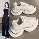ADVBRIDGE  -   Women Vulcanized Shoes Women Sports Shoes Casual Shoes Thick Sole Height Increasing Breathable Running Shoes Fashionable