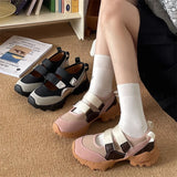 ADVBRIDGE  -  Women's Retro Fashion Casual Thick Soled Mary Jane Shoes New Autumn Versatile Shallow Mouth Comfortable Chunky Single Shoes