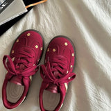 ADVBRIDGE  -  Women Casual Sneakers Outdoor Lace Up Sport Shoes Woman 2025 Spring Stripe Designer Korean Round Toe Vulcanized Shoes for Women