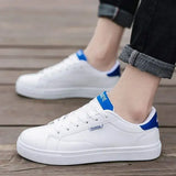 ADVBRIDGE  -  Men's White Sneakers Spring Autumn Fashion Sports Casual Shoes All-Match Flat Bottom Board Shoes for Students And Adults