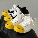 ADVBRIDGE  -  Low Top Japanese Leisure Men's Shoes All-Match Men's Smiling Canvas Shoes2025 Summer Breathable Season Comfortable Sneaker Breat