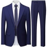 Advbridge Autumn New Men's Slim British Wedding Solid Color Dress Blazer / Male Three Piece Suit Coat Vest  Pants Trousers Waistcoat