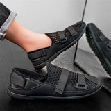 ADVBRIDGE  -  Outdoor Multi-functional Walking Shoes for Men with Large-sized Breathable Mesh and Convenient Layover for Casual Sports
