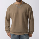 Advbridge Streetwear Solid Ribbed Basic Tops Men Clothing Winter Autumn Long Sleeve Knitted Sweaters Casual O-Neck Pullover Jumper