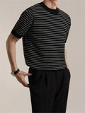 ADVBRIDGE  -  Outfit Striped Contrast Male T-Shirts Graphic Cool Tee Shirt High-Quality Oversized Comfortable T Shirt Comfort Soft Q274