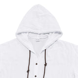 ADVBRIDGE  -  Daily Casual Loose Two Piece Suits Men Summer Fashion Pattern Print Outfits Mens Short Sleeve Hooded Shirts And Pants Loose Sets