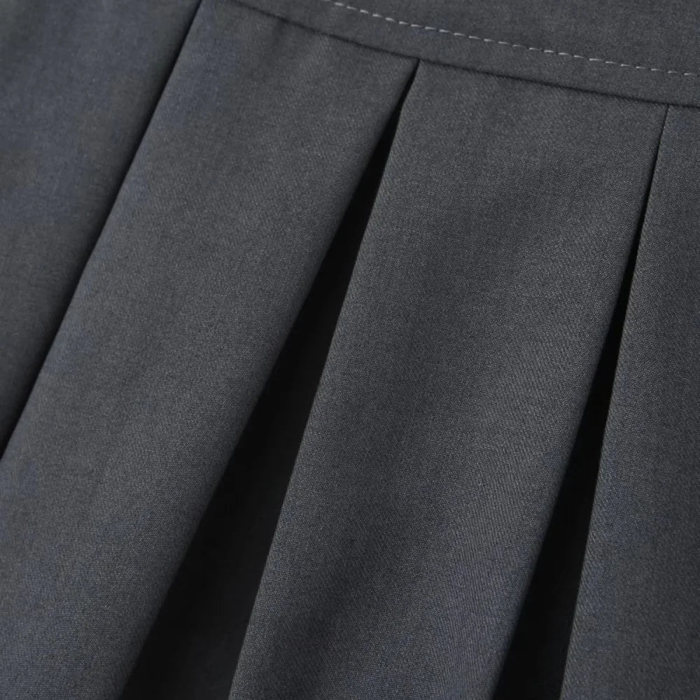 Advbridge Y2K Grey Pleated Skirt Women Spring Fashion Hot Sweet Super Short Skirt Sexy Low Waist Bow Tied Slim Mini Skirts