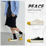 ADVBRIDGE  -  Low Top Japanese Leisure Men's Shoes All-Match Men's Smiling Canvas Shoes2025 Summer Breathable Season Comfortable Sneaker Breat