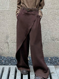 Advbridge 3 Colors Pants Men Baggy Design Spring Autumn Japanese Style Gentle Button Mopping Retro Aesthetic Solid Pantalones Handsome New