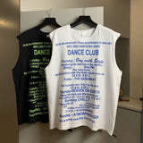 Advbridge New Summer Vest Hooded Sleeveless T-Shirt Boys Print Graffiti Punk Rock Tide Brand Loose Sweater Hip-hop Hoodie Vest