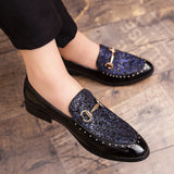 Advbridge New Arrival Men's Fashion Patent Leather Sequin Tassel Dress Business Office Shoes Male Charm Wedding Party Prom Flats Footwear