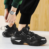 ADVBRIDGE  -  Mech leather rotating buckle dad shoes, versatile and comfortable thick sole, shock-absorbing and anti slip, dad shoes for men