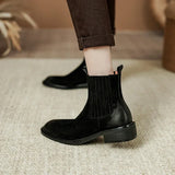 Advbridge 2024 New Autumn Women Boots Brown Chelsea Boots Genuine Leather Women Shoes Winter Retro Ankle Boots Leather Ladies Shoes