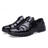 Advbridge Genuine Leather Sandals Men Summer Shoes Non-slip Men's Sandals Soft Casual Brand Footwear ZHK289