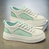 ADVBRIDGE  -  White Men Sneakers Breathable Skateboarding Shoes Outdoor Mens Walking Running Shoes Couple Lightweight Casual Shoes