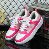 ADVBRIDGE  -  25 New Women's Shoes Large Size Fashion Men's Thick Sole Board Shoes Soft Sole Comfortable Sports Single Shoes Lace Up Outdoor