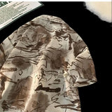 ADVBRIDGE  -  Trendy Men's Tie-Dye Short Sleeve Shirt - Breathable Casual Summer Top Streetwear Fashion Hawaiian Shirt for Man M-XXXXXL