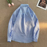 Advbridge New Spring and Autumn Fashion Korean Edition Hip Hop Trend Advanced Sense Casual Loose Stripe Woven Long Sleeve Men's Shirt