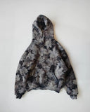 Advbridge Y2K Retro High Street Hip Hop Oversized Camouflage Hoodie for Men and Women Printed Leaf Pattern Pullover Sweatshirt Hoodie Tops