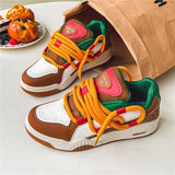 Advbridge Hamburger Sneakers Men Original Luxury Skateboard Shoes Men Casual Sports Shoes Street Hip Hop Men's Trendy Skate Shoes