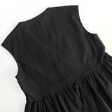 ADVBRIDGE  -  Black Elegant Summer Suits For Women New V Neck Lace-up Sleeveless Tank Top+Ruffle Trouser Fashion Casual Pants Sets 2 Piece Set
