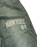 Advbridge Pocket Letter Embroidery Clearance Spot Jeans Women Couple Jeans Harajuku Street Y2K Multi Casual Joker Straight Wide-leg Pants