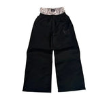Advbridge Y2K American Stitching Contrast Washed Striped Casual Pants for Men and Women New Retro Loose Sports Straight Pants Street Wear