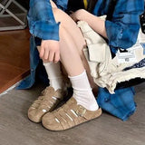 ADVBRIDGE  -  Round Toe Slides Soft Woman Slippers Thick Roman Style Mules Shoes for Women On Promotion Elegant and Fashionable Sandals Sale