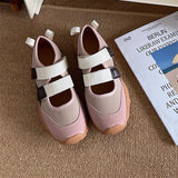 ADVBRIDGE  -  Women's Retro Fashion Casual Thick Soled Mary Jane Shoes New Autumn Versatile Shallow Mouth Comfortable Chunky Single Shoes