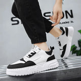 ADVBRIDGE  -  Men's thick-sole casual shoes Four seasons soft-sole non-slip outdoor walking shoes fashion youth sports board shoes Flat Shoes