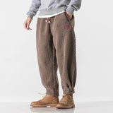 Advbridge Winter Warm Cashmere Sweatpants Men Fashion Joggers Elastic Waist Casual Lambswool Thick Pants Male Fleece Trousers M-5Xl