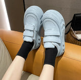 ADVBRIDGE  -  Shock Absorbing White Shoes Women's Thick-soled Fashionable All-match Flat Shoes Women's Sports Casual Shoes
