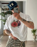 Advbridge Harajuku Summer Casual Fish Y2k Tops Graphic T Shirts Men Women Oversized Gothic Clothes Streetwear Couple Goth Women Clothing