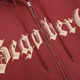 Advbridge Men's Hip Hop Vintage Hooded Sweatshirt Y2K Streetwear Creative Letter Print Hoodie Cardigan Harajuku Couple Zipper Jacket Coats