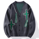 Advbridge /Winter New Men's Casual Knitted Cardigan V-neck Fashion Design Warm Japanese Versatile Sweater Cardigan