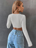 Advbridge aspen outfit winter Coralie Waffle Knit Crop Top