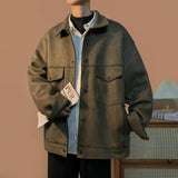 Advbridge New Autumn Winter Varsity Jacket Men's Deerskin Jacket Windbreaker Bomber Jacket Military Tactical Streetwear Casual Coats