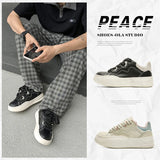 ADVBRIDGE  -  Men’s Trendy Skate Shoes– Cool Street Style, Retro American Design, Thick Sole, Casual & Multipurpose