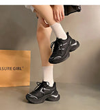 ADVBRIDGE  -   Women Vulcanized Shoes Women Sports Shoes Casual Shoes Thick Sole Height Increasing Breathable Running Shoes Fashionable