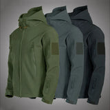 Advbridge Men‘s Wintern outfits Military Shark Skin Soft Shell Jackets Men Tactical Windproof Waterproof jacket men Army Combat Jackets Mens Hooded Bomber Coats Advbridge Men‘s Wintern outfits