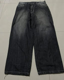 Advbridge Y2K Vintage jeans New Letter Printing Baggy jeans Womens Street Harajuku Hip Hop Washed Straight Mopping Wide Leg Pants Trousers