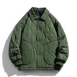 Advbridge Retro Warm Thicken Coat Old Man's Military Jacket Solid Warm Parkas Hong Kong Style Bubble Jacket for Winter for Male