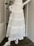 Advbridge Summer Solid Sweet Skirt Women France Style Elegant Party Midi Skirt Female Loose Korean Fashion Long Vintage Fairy Skirt